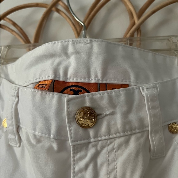 Tory Burch White Straight Leg Pants - Picture 2 of 5